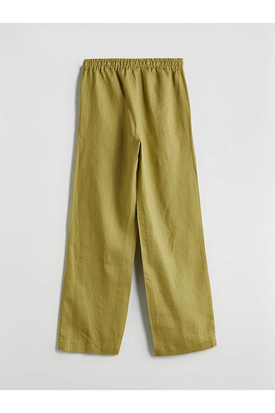 LC Waikiki Lcw Modest Elastic Waist Linen Women's Trousers
