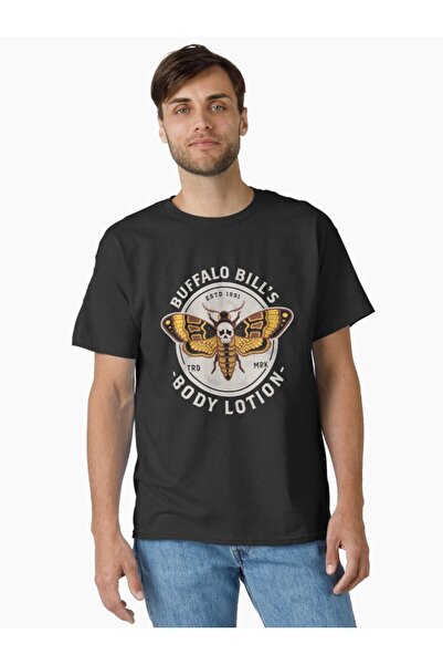 RawNox Unisex Bol Kalıp Beyaz ve Siyah Buffalo Bills Tshirt