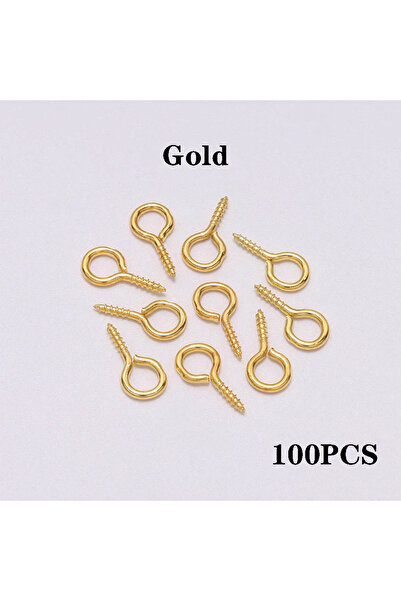 Choice 4.5x10 مم Gold100 100-200 قطعة/الوحدة دبابيس عيون صغيرة صغيرة دبابيس ع...