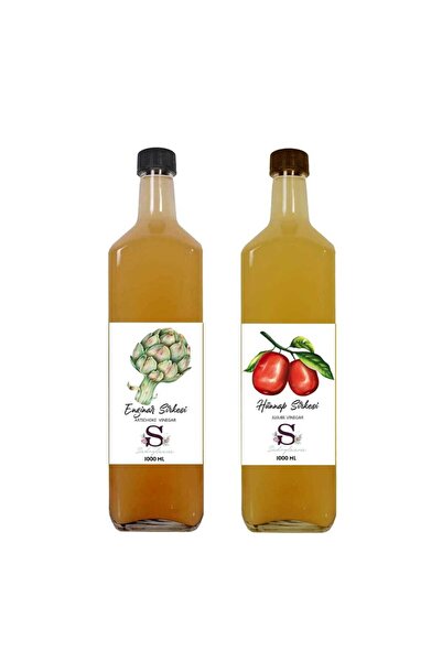 Süheylaana Doğal Enginar Sirkesi 1000 Ml - Doğal Hünnap Sirkesi 1000 Mlp