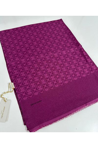 Pierre Cardin Σάλι Elegans Monogram-75 X 190-090700-994 Φούξια