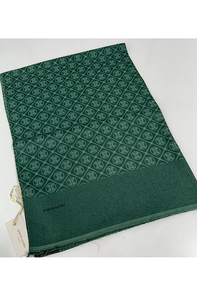 Pierre Cardin Σαλιάρα Emerald Green Elegans Monogram 75x190 090700 953
