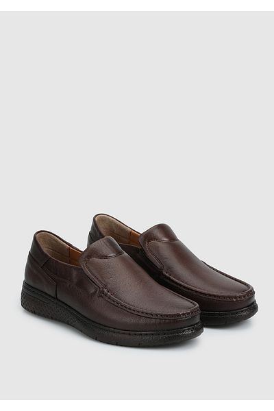Eclipse Brown Leather Men's Shoes