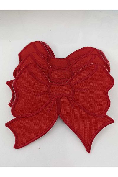 GALATATEKS Bow Cocktail Presentation Napkin 6 Pieces Red