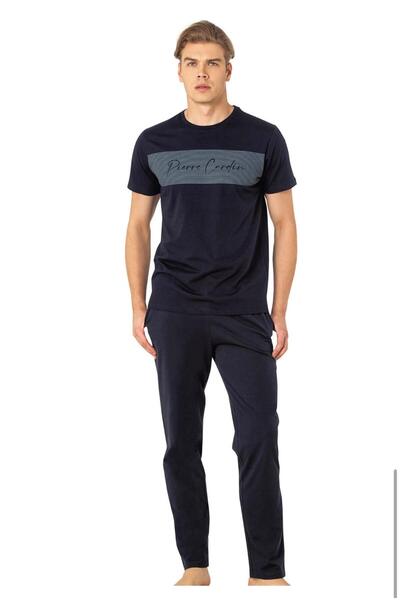 Pierre Cardin Pamuklu Geniş Kalıp Yazlık Pijama Takımı 7.Q1.K9.K.1