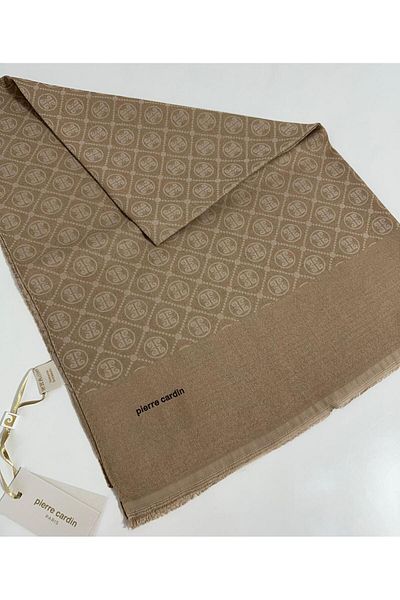 Pierre Cardin Şal Elegans Monogram-75 X 190-090700-981 Aur