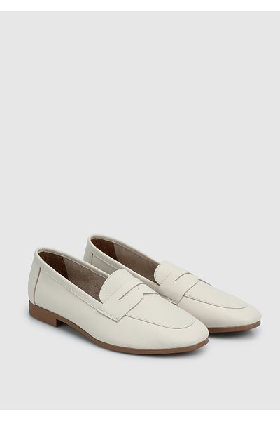 Provoq Ecru Leather Women's Shoes