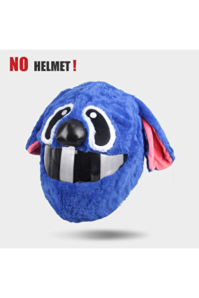 Choice غطاء خوذة دراجة نارية فضي من Uchoose برسومات كرتونية وقبعات من القطيفة...