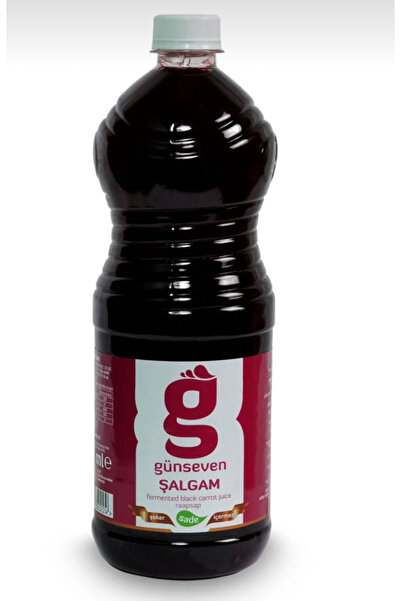 GÜNSEVEN Şalgam Suyu Sade (ACISIZ) 1 Lt X 4 Adet Iç Anadolunun Yöresel Doğal Şalgam Suyu