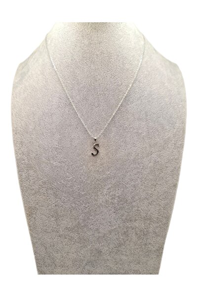 Han Ticarethane Silver Color Letter S Necklace