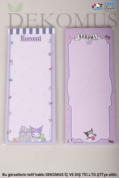 kuromi Νέα σεζόν με άδεια χρήσης με Dekomus "μονό" 9x22 cm Block Note