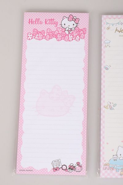 Hello Kitty مذكرة بلوك للموسم الجديد المرخصة من Dekomus "مفردة" مقاس 9 × 22 سم