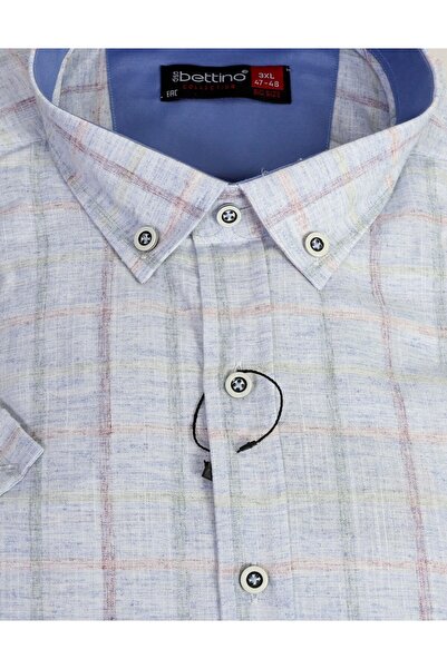 tambattal Сорочка з коротким рукавом з попліну для великих розмірів, підходить для ваги від 120 до 165 кг