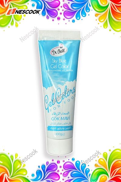 Dr. Gusto Sky Blue Tube Gel Paint 100 Gr