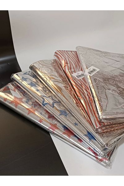 ÇAYLAR AVM 30X45Cm Metalized Gift Package - Adhesive, with Tape, 100 Pieces