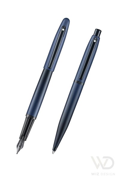 Sheaffer Wizdesign Vfm Dolmakalem Ballpoint Pen Matte Blue Set with Special Gift Box