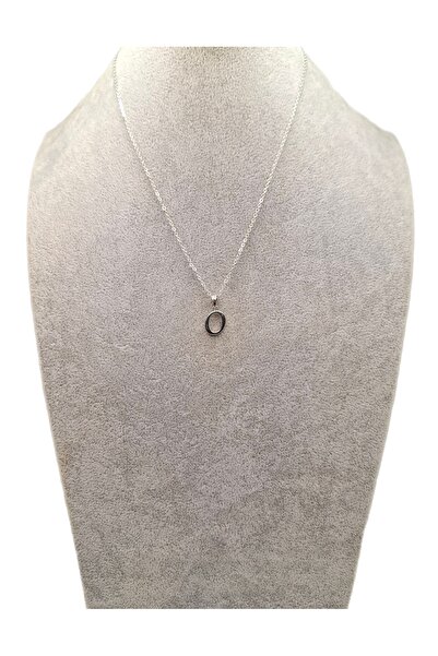Han Ticarethane Silver Color Letter O Necklace