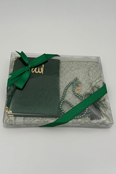 Uğurlu Hac 3'lü Seccade Seti Dini Hediyelik