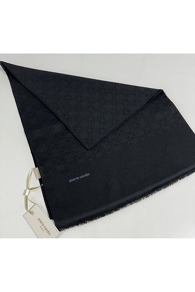 Pierre Cardin Σάλι Elegans Monogram-75 X 190-090700-911 Μαύρο