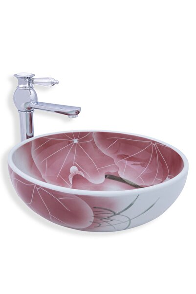 LENA TEZGAH ÜSTÜ ÇANAK LAVABO E-6008 DESENLİ