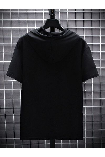 İmpavido Υπερμεγέθη T-Shirts με κουκούλα Black Millennium