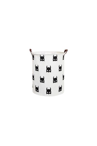 waya Toy basket, laundry, foldable, WAYA, cotton canvas, waterproof, 35x42 cm, 43 l, Batman model