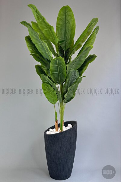 BİÇİÇEK Yapay Muz Ağacı 230 cm Lux Dış Mekan Saksıda