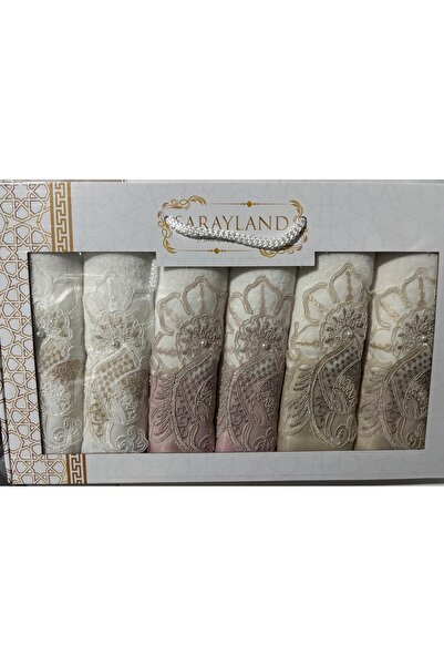 Muensu 6 قطع من المناشف المعبأة في صندوق مقاس 50*90، مجموعة مناشف زينة اقتصادية