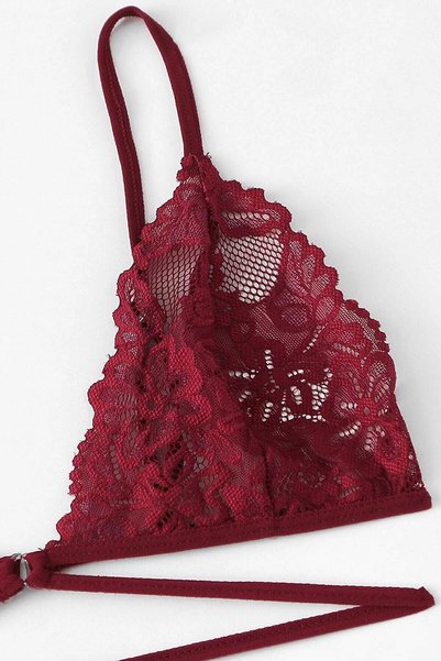 MixmioLife Women's Burgundy Special Stylish Bra Panties Set