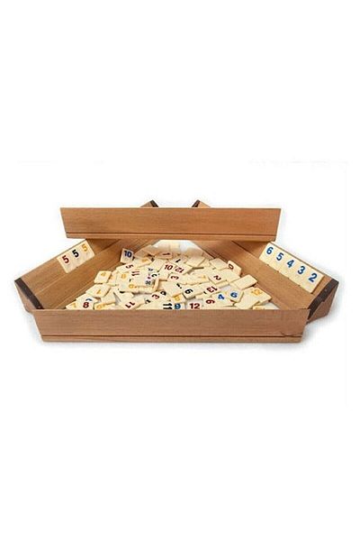 Doxal Polished Wooden Okey Set Large Size Bone Stone / Coffeehouse Material