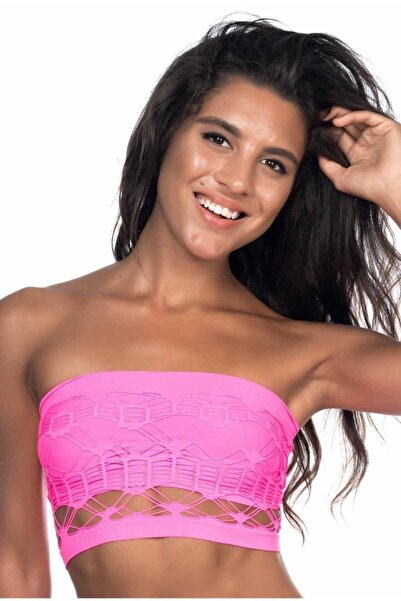 inkasole Corset bustieră tricotat, fără cusături, cu strat dublu, fără bretel...