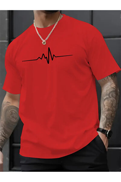 bellanova Δημιουργικό εμπριμέ ανδρικό καλοκαιρινό μπλουζάκι με στρογγυλή λαιμ...