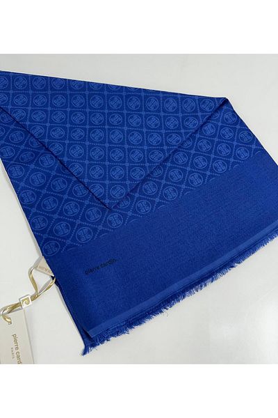 Pierre Cardin Σάλι Elegans Monogram-75 X 190-090700-924 Saks Blue