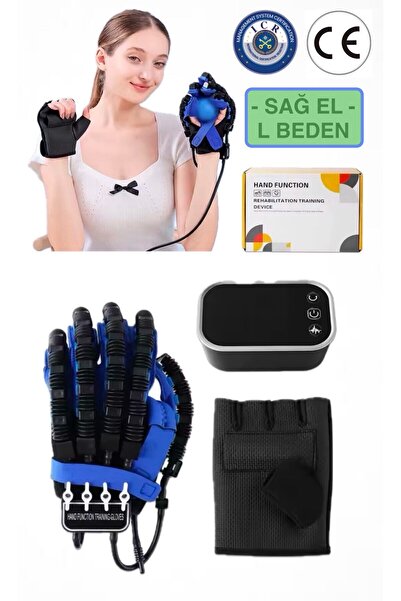 Store Sağ El L Beden - El Rehabilitasyon Robotu - Parmak Egzersiz | Fizik Tedavi Destekli Akıllı Eldiven