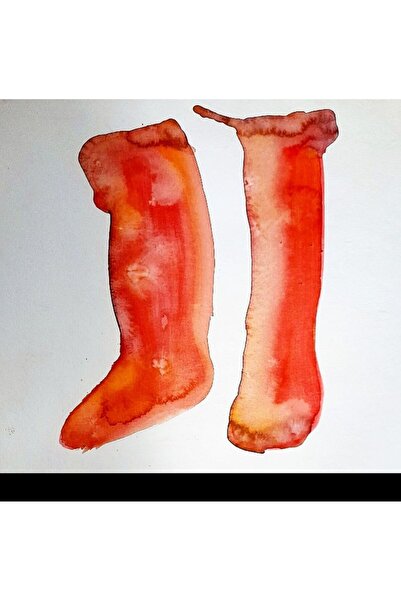 artoloji Nevin Kaygun - Terkedilmiş - 2023 - El yapımı pamuk kağıt üzerine suluboya - 40x28 cm