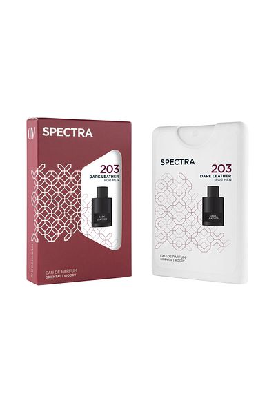 Spectra Pocket 203 Dark Leather EDP Unisex Perfume - 18ml