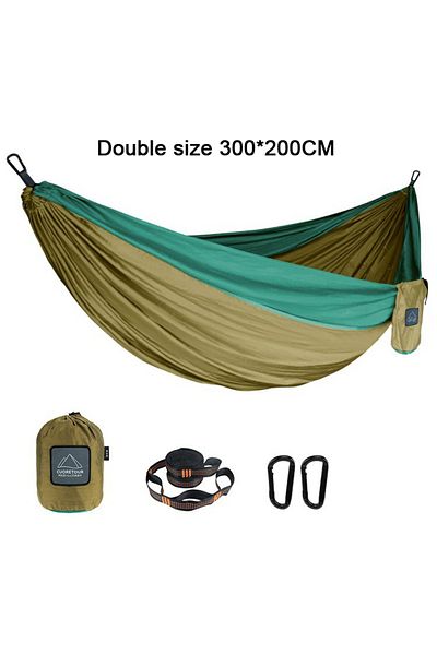 Choice Double Brown Green Portable Nylon Parachute Fabric Single And Double Size Outdoor Camping Hiking Gar