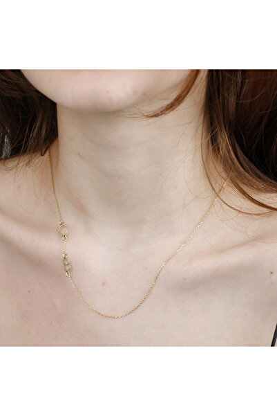 ALTINTEMAS Kişiye Özel İki Harfli Kolye 18K Altın Kaplama 925 Ayar Gümüş