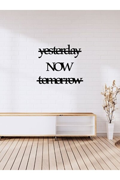Diji Wood Yesterday NOW Tomorrow Ahşap Modern Duvar Dekoru