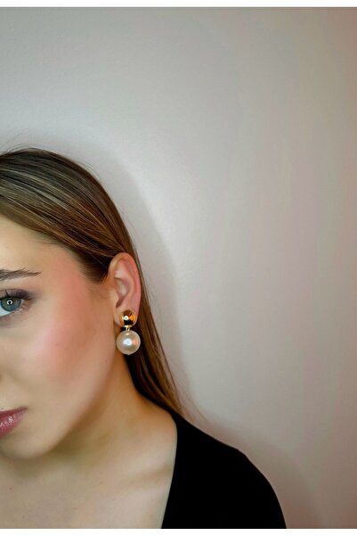 shop Abiye Büyük Boy Inci Küpe