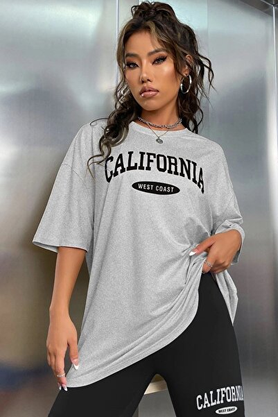 WOODROFFE Women's Printed Leggings T-Shirt Suit Combination Oversize Loose Boyfriend