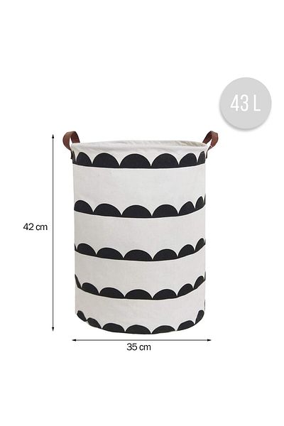 waya Foldable Basket For Toys, Laundry, Cotton Canvas, Waterproof, WAYA, 35x42 cm, Cotton, 43 l