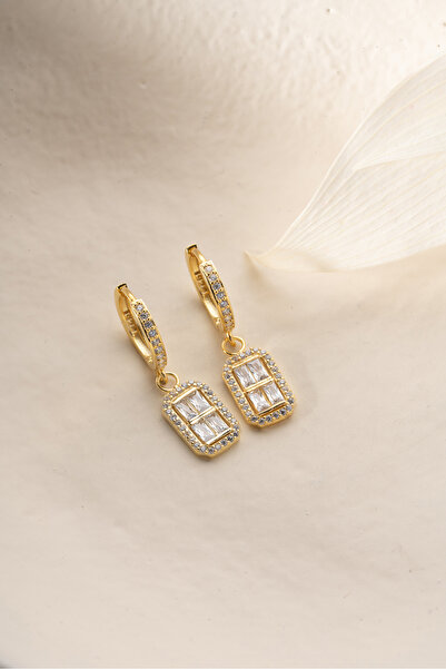 Silvano Jewelry 925 Ayar Gümüş Baget Küpe