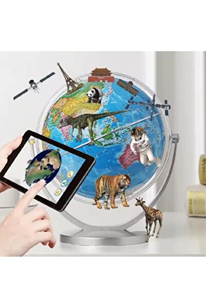 hediyeconcepti Akıllı 18 cm Dünya Küresi Öğrenci Kullanarak Yüz Rotasyon İngi...