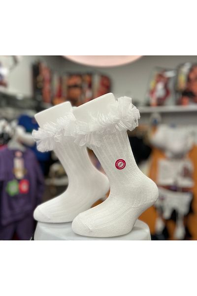 Ünlü Girl's Below Knee Kokoş Socks