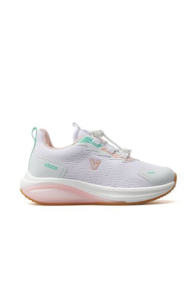 Vicco Girl's Lightweight Sneaker - Sport Shoes 25Y 346.153 Pk White