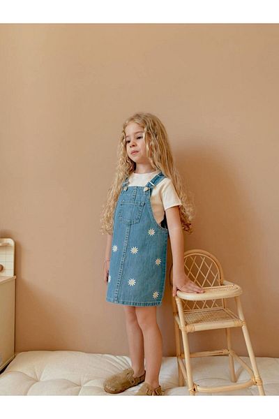 joyEm Girl Child Gardener Jeans Gilet