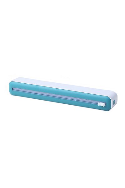 Choice Light blue Kitchen Disposable Cling Film Cutter, Point Breaking Household Food Special Cutting Box,