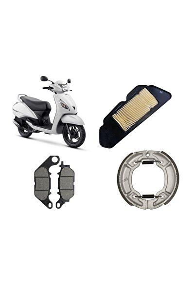 MOTOHANE Tvs Jupiter 125 Bakım Seti Ön-Arka Balata Ve Hava filtresi