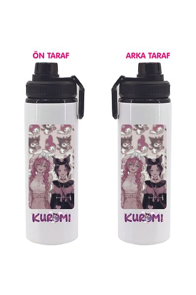 DKDZ SHOP Kuromi Printed Metal Sel Fowl 850ml - 043